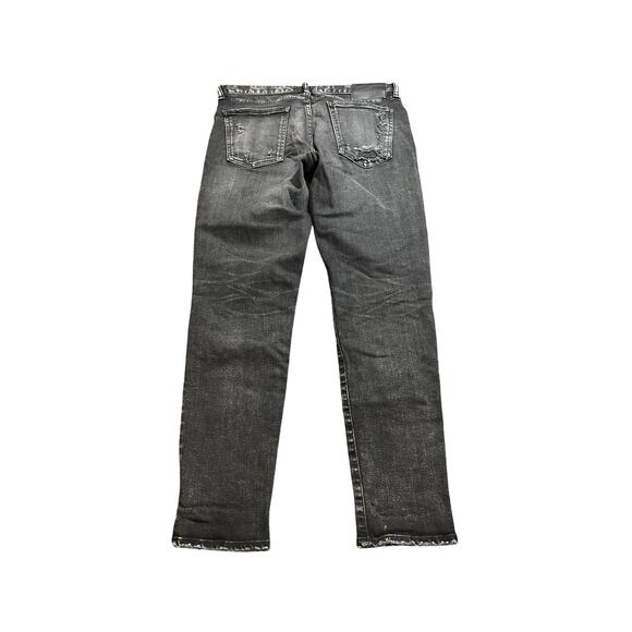 Moussy Vintage Lenwood Skinny‎ Jeans Black Distressed Pants Size 28 Womens - Picture 6 of 10